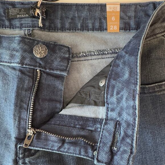 NWT Prana Women’s Kara Jean Straight Leg Size 6/28 Denim Stretch Sustainable - Picture 7 of 14